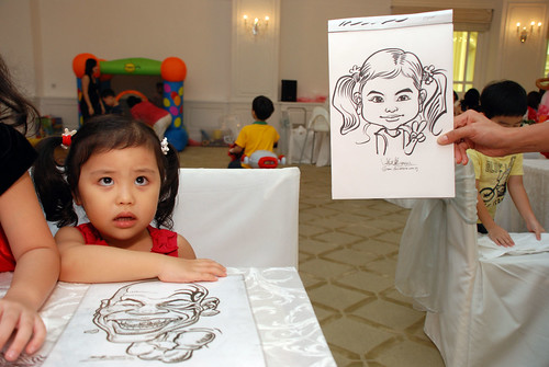 caricature live sketching for birthday party 28042012 - 4