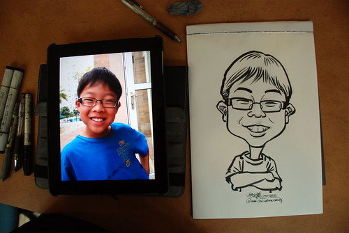 caricature sketching for a birthday party 07072012 - 8