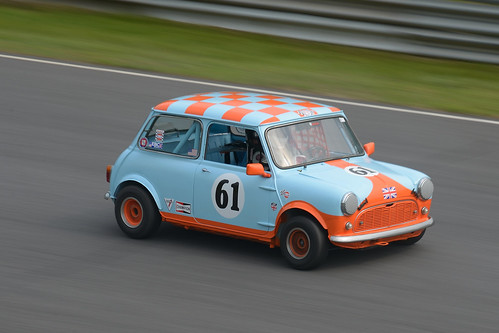 Number 61 Gulf liveried Austin Mini by albionphoto