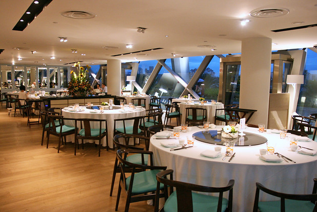 The restaurant itself features nautical chic with turquoise and warm woods