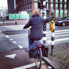 Lean on your city. #cyclechic #amsterdam #bike
