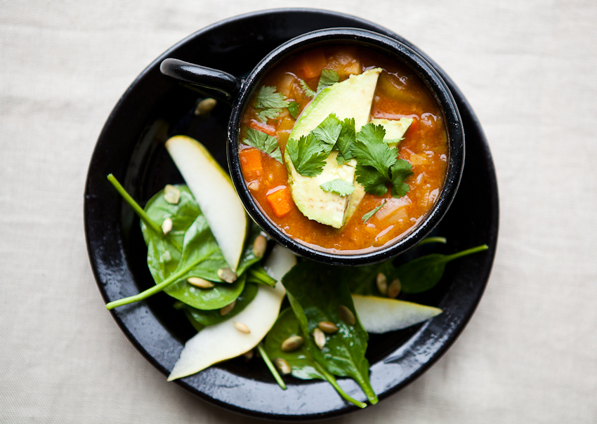 White Bean Chili with Winter Vegetables