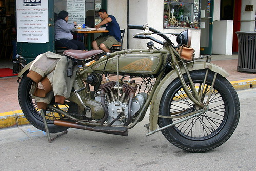 Vintage Indian Motorcycle, Pismo Beach, California