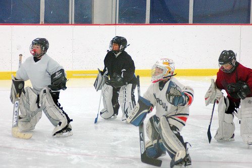 day 3127: first goalie practice!