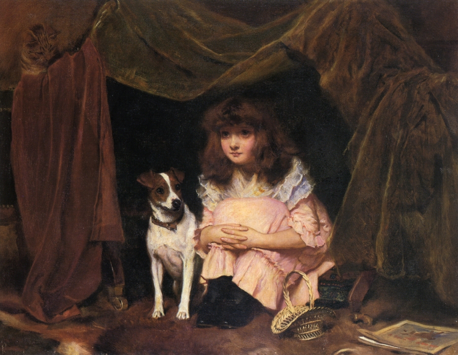 The Hiding Place by Charles Burton Barber, 1891