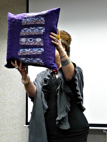 Jo-Anne with pillow