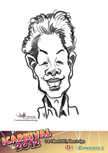 digital live caricature for iCarnival 2012  (IDA) - Day 1 - 6