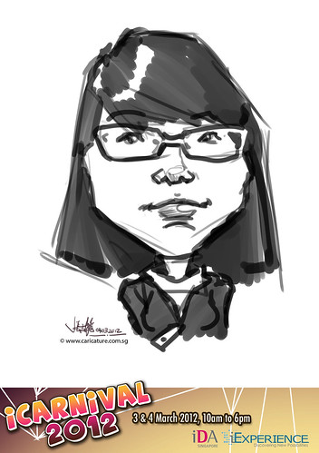 digital live caricature for iCarnival 2012  (IDA) - Day 2 - 14