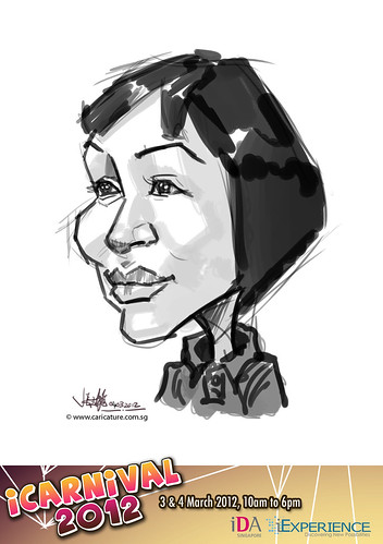 digital live caricature for iCarnival 2012  (IDA) - Day 2 - 79