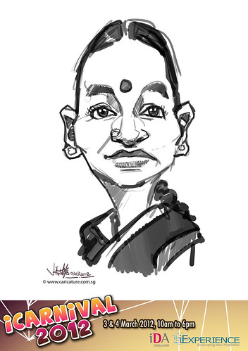 digital live caricature for iCarnival 2012  (IDA) - Day 1 - 100