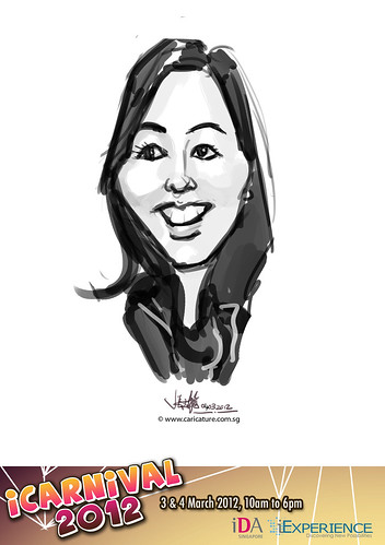 digital live caricature for iCarnival 2012  (IDA) - Day 2 - 64