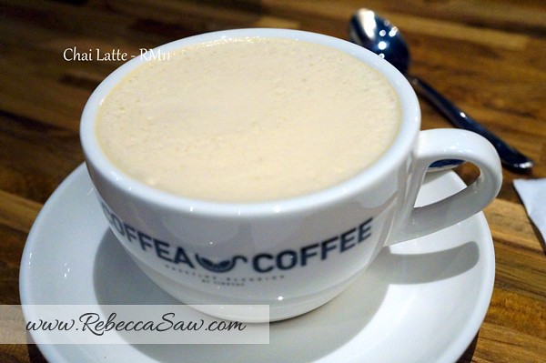coffea coffee chai latte - telawi bangsar