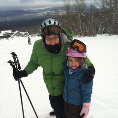 Skiing with Ingrid at sugarloaf! Great day!