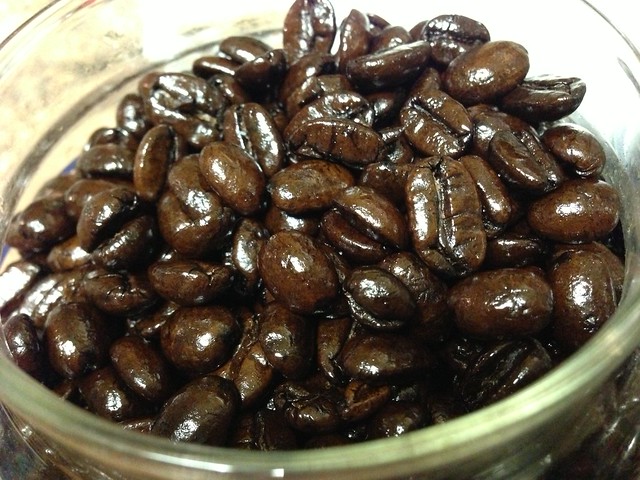 Glistering coffee beans. A bit too much?