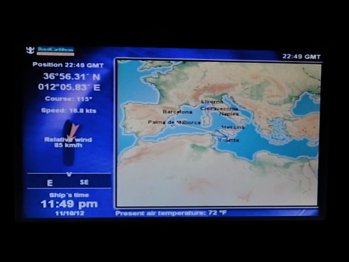 Map on screen