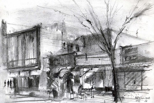 Chahar Bagh Boulevard  (8) by Behzad Bagheri Sketches