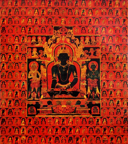019-The Dhyani Buddha Akshobhya, Tibetan thangka, late 13th century, Honolulu Academy of Arts