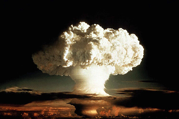 Nuclear Explosion- Hydrogen Bomb Mushroom Cloud