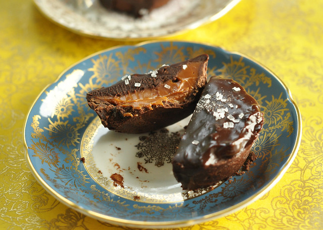 Salted Chocolate Caramel Tarts