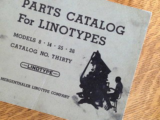 Parts Catalog for Linotypes, #30