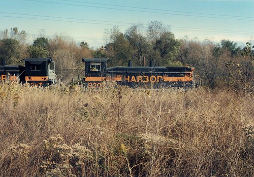 Southbound Indiana Harbor Belt Railroad transfer train.  Alsip Illinois.  Late October 1990. by Eddie from Chicago