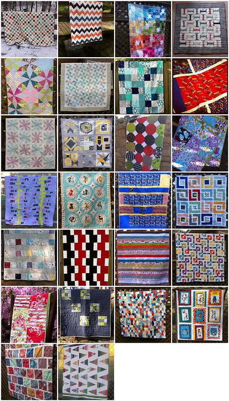 My 2012 quilt finishes.