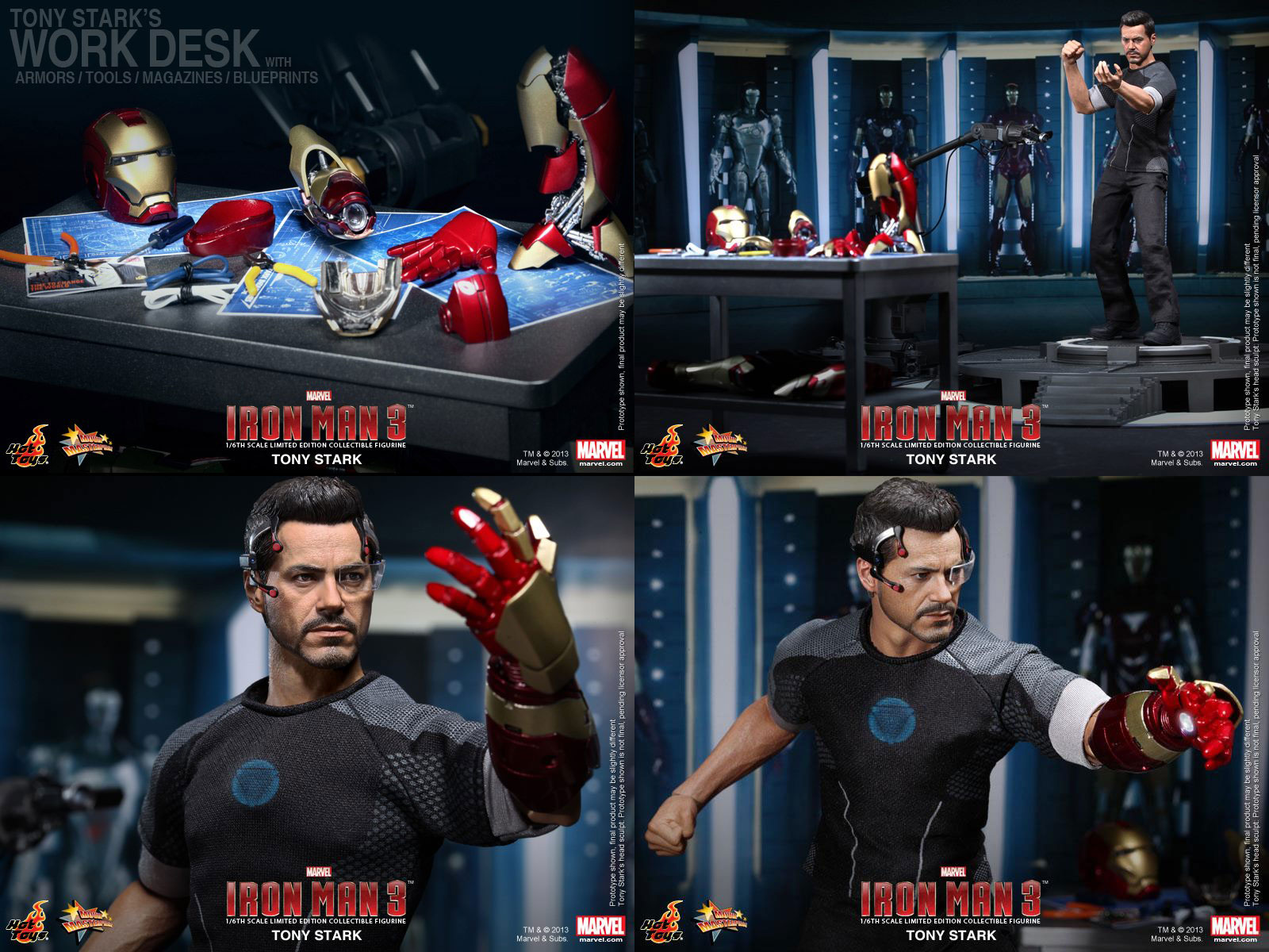Figurina di Iron Man Classic CW nel film Capitan America vs Iron Man- Civil War Marvel L 