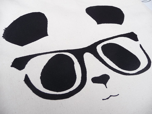 Handmade Panda Tote Bag