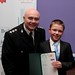 Receiving certificate from Insp O'Hagan