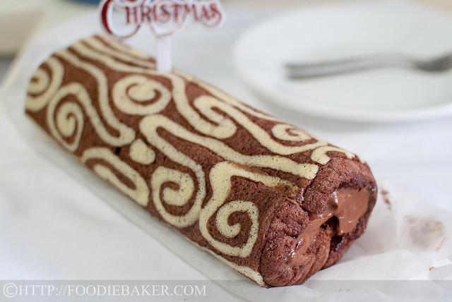 Chocolate Log Cake (A Healthier Version)
