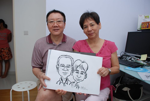 caricature live sketching for birthday party 10032012 - 6