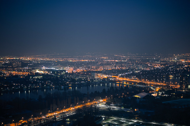 Vienna at night.