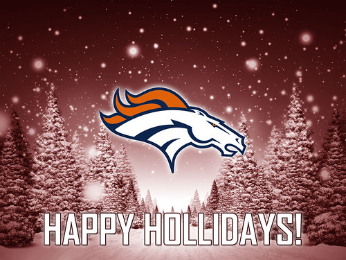 Denver Broncos Happy Holidays by Denver Sports Events