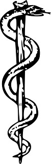 Asclepius單蛇杖 圖片來源 維基百科