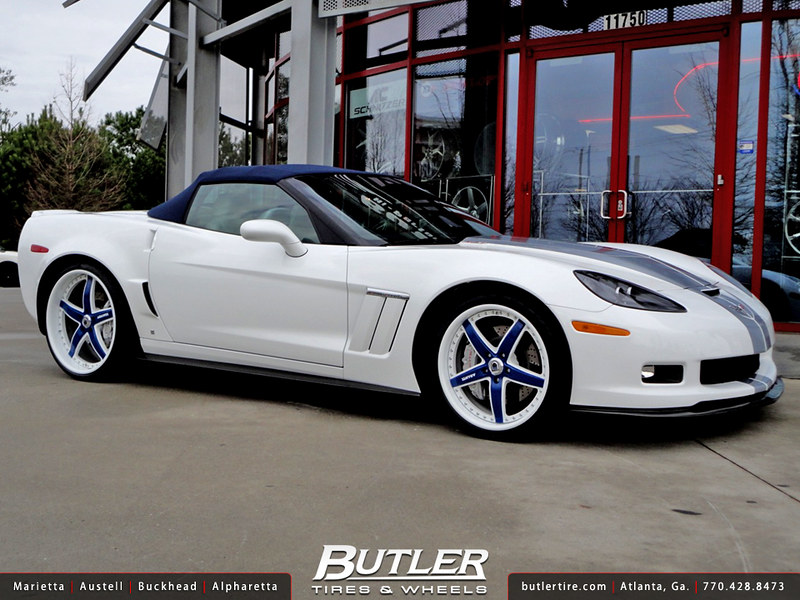Chevrolet Corvette Gran Sport with 20in Front and 22in Rear Asanti AF166 Wheels