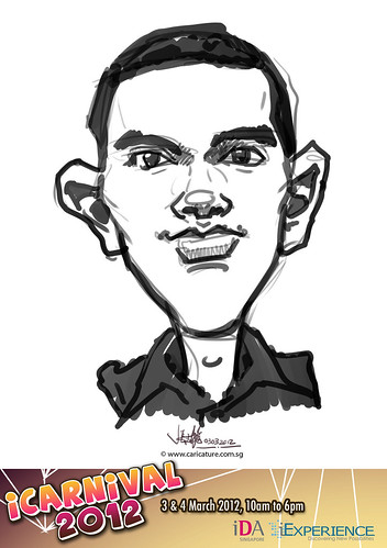 digital live caricature for iCarnival 2012  (IDA) - Day 1 - 91