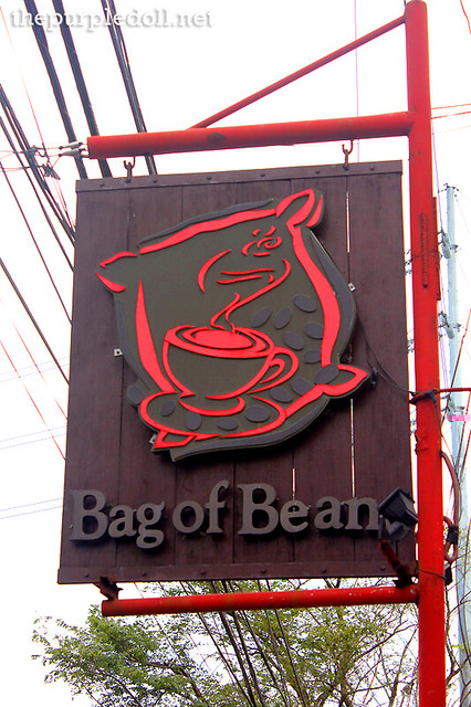 Small Bag of Beans Signage