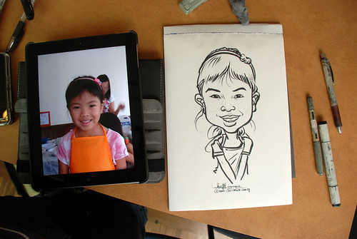 caricature sketching for a birthday party 07072012 - 3