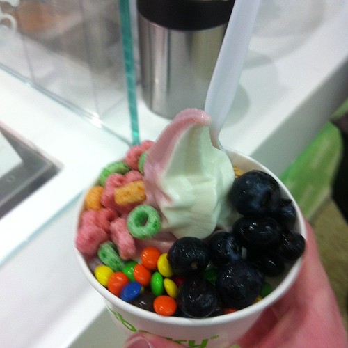 Pinkberry froyo #yegfood by raise my voice