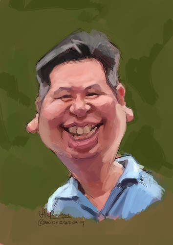 digital caricature of Sam for Hewlett Packard - 2