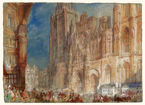 015-Catedral de Rouen-1832- Gouache y acuarela-J. M. W. Turner-via tate.org.uk