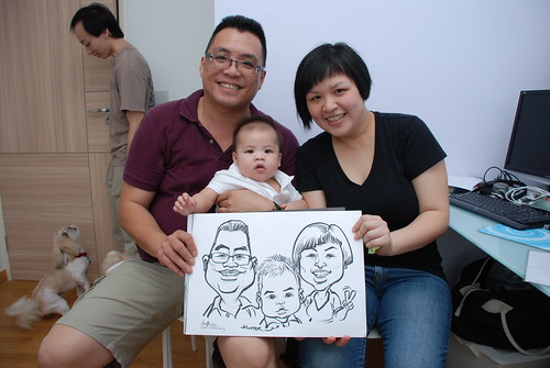 caricature live sketching for birthday party 10032012 - 7