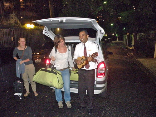 Coming home to a serenading taxi driver
