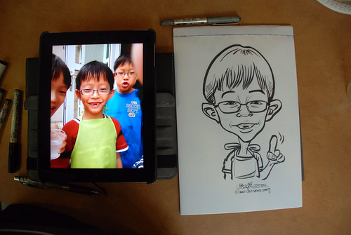caricature sketching for a birthday party 07072012 - 7