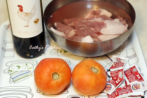 蕃茄控肉 tomato braised pork 3