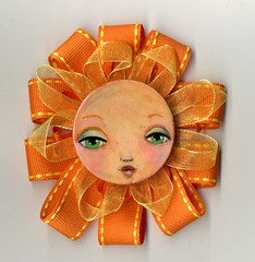 orange flower Girl  001