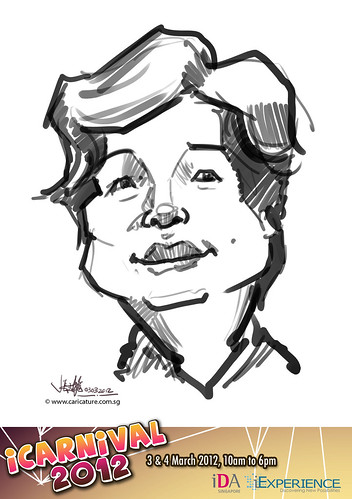 digital live caricature for iCarnival 2012  (IDA) - Day 1 - 20