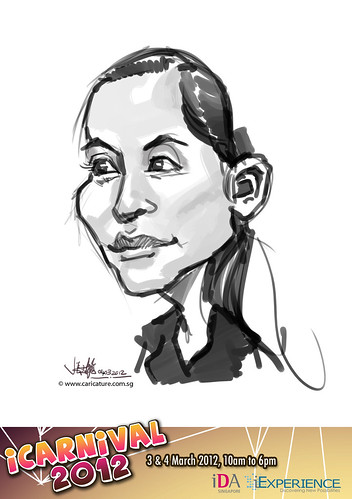 digital live caricature for iCarnival 2012  (IDA) - Day 2 - 78