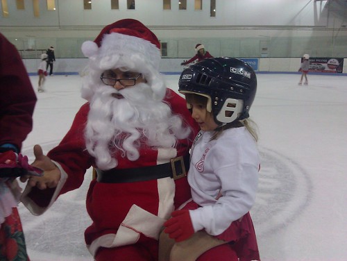 Santa on ice by ngoldapple