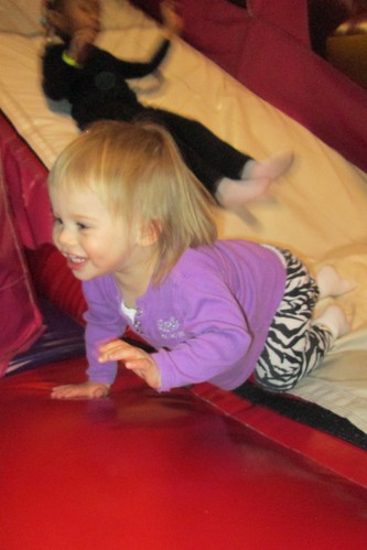 Lucy loved the bounce house